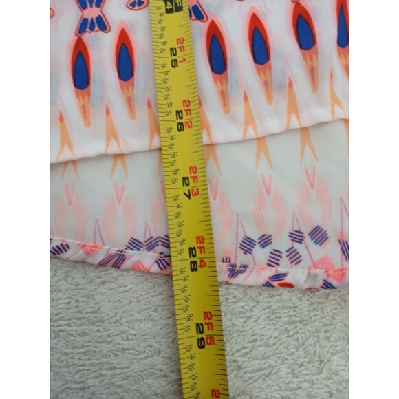 Stylus Women’s Semi Sheer Blouse V-neck Sleeveless High/Low Design Large Pink - Picture 8 of 12